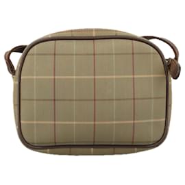Autre Marque-Burberrys Nova Check Shoulder Bag Canvas Beige Auth mr809-Beige