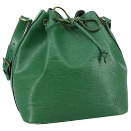 Louis Vuitton-LOUIS VUITTON Epi Petit Noe Shoulder Bag Green M44102 LV Auth 104398-Green