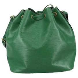 Louis Vuitton-LOUIS VUITTON Epi Petit Noe Shoulder Bag Green M44102 LV Auth 104398-Green