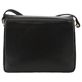 Autre Marque-Burberrys Shoulder Bag Leather Black Gold Auth mr850-Black,Golden