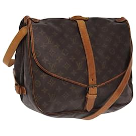 Louis Vuitton-LOUIS VUITTON Monogram Saumur 35 Shoulder Bag M42254 LV Auth 101695-Monogram