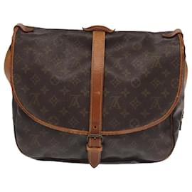 Louis Vuitton-LOUIS VUITTON Monogram Saumur 35 Shoulder Bag M42254 LV Auth 101695-Monogram