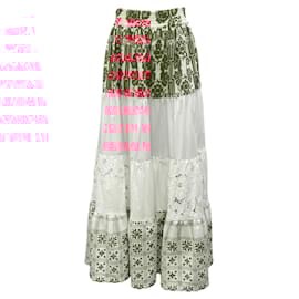 Autre Marque-Rianna + Nina White / Red Multi Cotton Maxi Skirt-Multiple colors