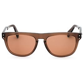 Occhiali da sole browline marroni da uomo Salvatore Ferragamo Marrone