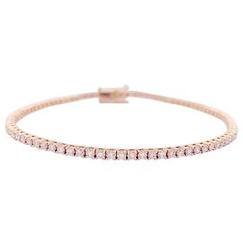 inconnue Pulsera de línea de tenis en oro rosa, diamantes. Otro