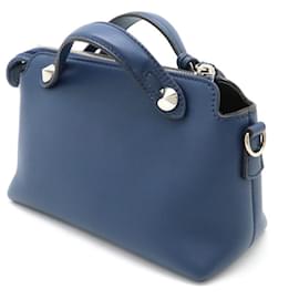 Fendi-Sac à main Fendi en cuir Mini By The Way 8BL135-Bleu
