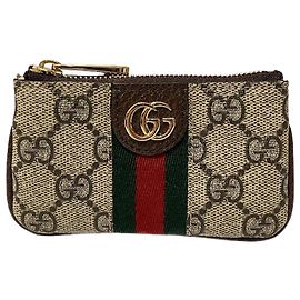 Gucci Ophidia Key Coin Case 671722 Brown