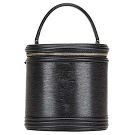 Louis Vuitton-Louis Vuitton Epi Cannes Vanity Bag Black Leather-Black