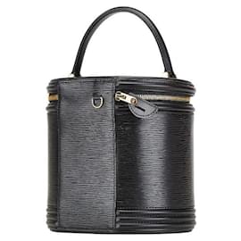 Louis Vuitton-Louis Vuitton Epi Cannes Vanity Bag Black Leather-Black