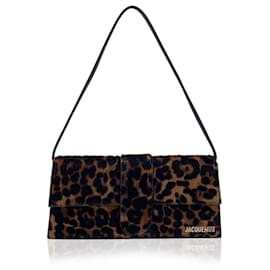 Jacquemus-Leopard Brown Le Long Bambino Structured Shoulder Bag-Brown