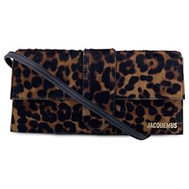 Jacquemus-Leopard Brown Le Long Bambino Structured Shoulder Bag-Brown