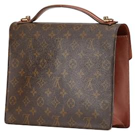 Louis Vuitton-Louis Vuitton Monceau 2WAY Handbag Brown-Brown
