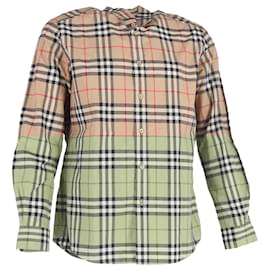 Burberry-Burberry Vintage Check Poplin Shirt in Beige Cotton-Beige