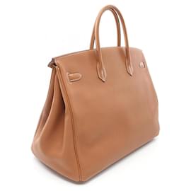 Hermès-Hermes Birkin 40 Togo Handbag Brown-Brown