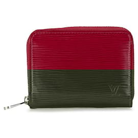 Louis Vuitton-Louis Vuitton Leather Zippy Coin Purse-Purple