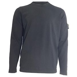 Suéter de algodão azul marinho com aplique de bússola Stone Island Azul marinho
