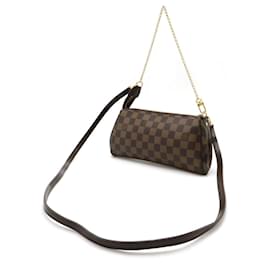 Louis Vuitton-Clutch Eva Damier Louis Vuitton N55213-Marrom