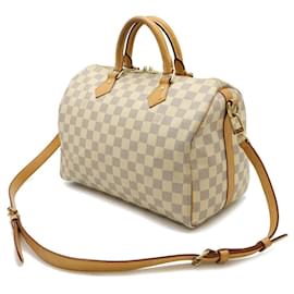 Louis Vuitton-Louis Vuitton Damier Azur Speedy Bandouliere 30 Bag-Brown,Beige