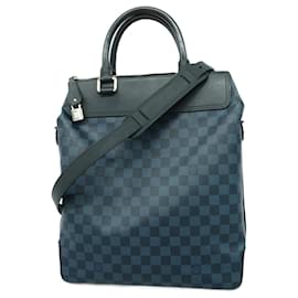 Louis Vuitton-Louis Vuitton Damier Cobalt Greenwich Handbag-Black,Blue