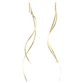 Tasaki 18K Gelbgold Perlenohrringe Golden