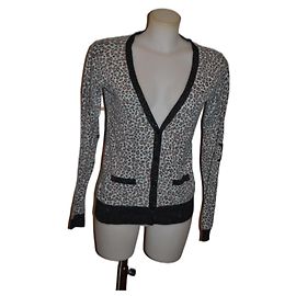 Cardigan Maison Scotch in cotone e lana Multicolore