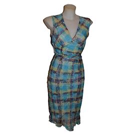 Vestido midi de seda Paul & Joe Multicor