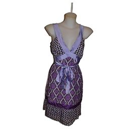 Vestido Parosh de seda y algodón M Multicolor