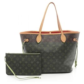 Louis Vuitton-Louis Vuitton Monogram Neverfull MM Tote Bag M41177-Brown