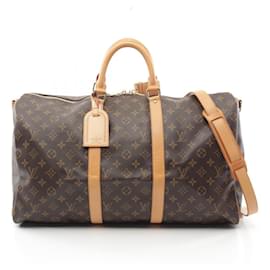 Louis Vuitton-Louis Vuitton Keepall Bandouliere 50 Boston Bag M41416-Brown