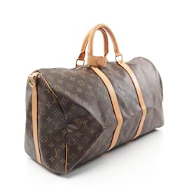 Louis Vuitton-Louis Vuitton Keepall Bandouliere 50 Boston Bag M41416-Brown
