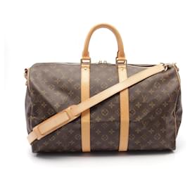 Louis Vuitton-Louis Vuitton Monogram Keepall Bandouliere 45 Bag-Brown