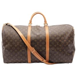 Louis Vuitton-Louis Vuitton Keepall Bandouliere 60 Monogram Bag-Brown
