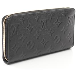Louis Vuitton-Louis Vuitton Monogram Empreinte Leather Zippy Wallet M61864-Black