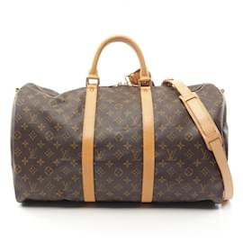 Louis Vuitton-Louis Vuitton Keepall Bandouliere 50 Boston Bag M41416-Brown
