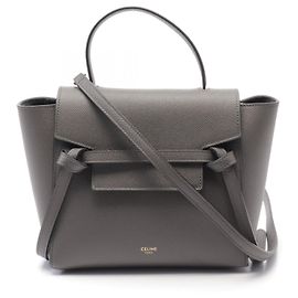 Céline Celine Leder Gürteltasche Nano Handtasche 189003 Grau