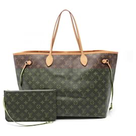 Louis Vuitton-Louis Vuitton Neverfull GM Tote Bag PVC Leather-Brown