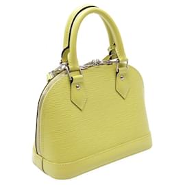 Louis Vuitton-Louis Vuitton Alma BB Leather Handbag M57446-Yellow