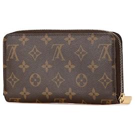 Louis Vuitton-Louis Vuitton Monogram Zippy Wallet M60017-Brown