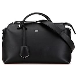 Fendi-Fendi By The Way Medium Leather Handbag 8BL146-Black