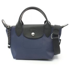 Longchamp Le Pliage Energy XS Handbag Nylon Leather Blue