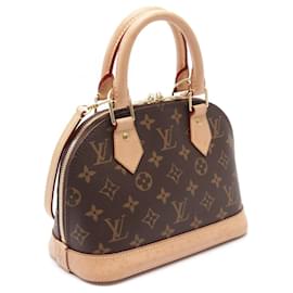 Louis Vuitton-Louis Vuitton Alma BB Handbag PVC Leather-Brown
