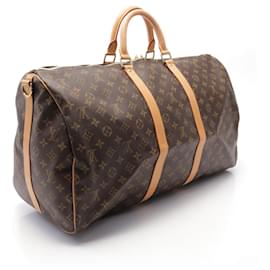 Louis Vuitton-Louis Vuitton Monogram Keepall Bandouliere 55 Bag-Brown