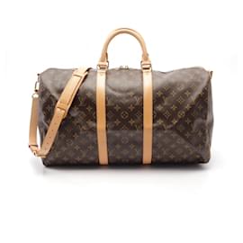 Louis Vuitton-Louis Vuitton Keepall Bandouliere 50 Boston Bag M41416-Brown