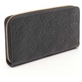 Louis Vuitton-Louis Vuitton Monogram Empreinte Leather Zippy Wallet M61864-Black