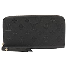Louis Vuitton-Louis Vuitton Monogram Empreinte Leather Zippy Wallet M61864-Black