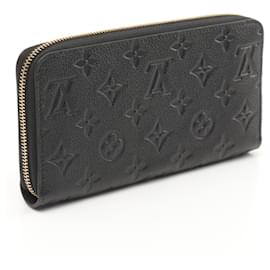 Louis Vuitton-Louis Vuitton Monogram Empreinte Leather Zippy Wallet M61864-Black