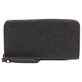 Louis Vuitton-Louis Vuitton Monogram Empreinte Leather Zippy Wallet M61864-Black
