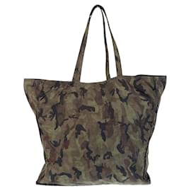 Prada-Prada Nylon Tessuto Triangle Logo Tote Bag-Green