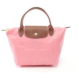 Longchamp Le Pliage Original S Nylon Leather Handbag Pink