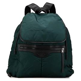 Balenciaga-Balenciaga Nylon Leather Classic Traveler Backpack-Green
